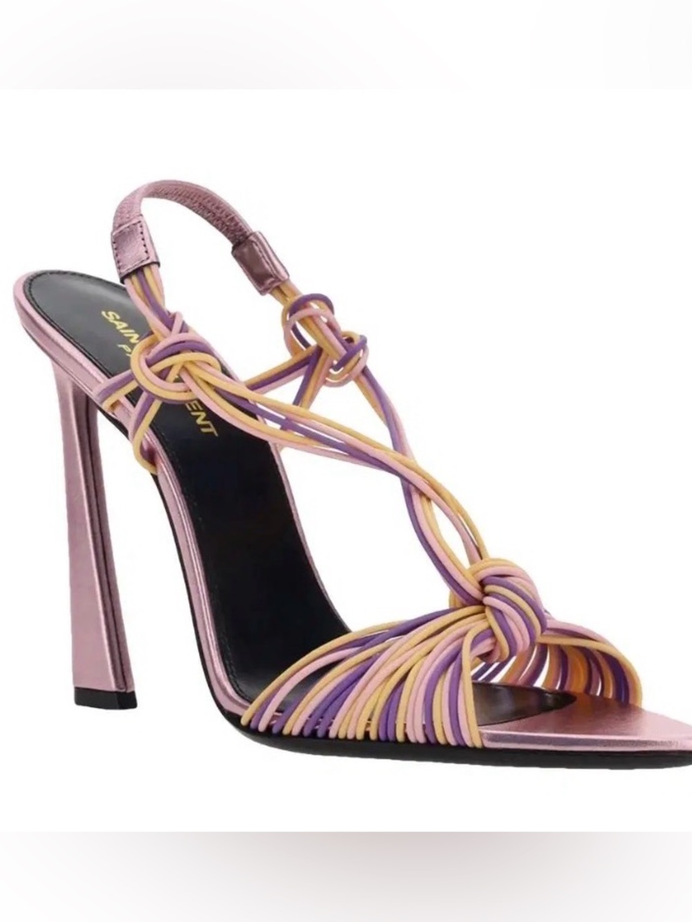 🔥NEW!! Saint Laurent Pool Sandals in TPU and Metallized Leather US 12